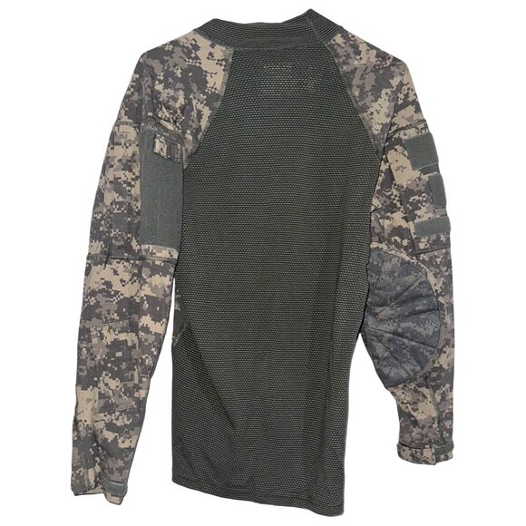 Massif Army Combat Shirt XS Digital Camo & Green Poly/Cotton Blend Tactical Gear - Picture 9 of 11